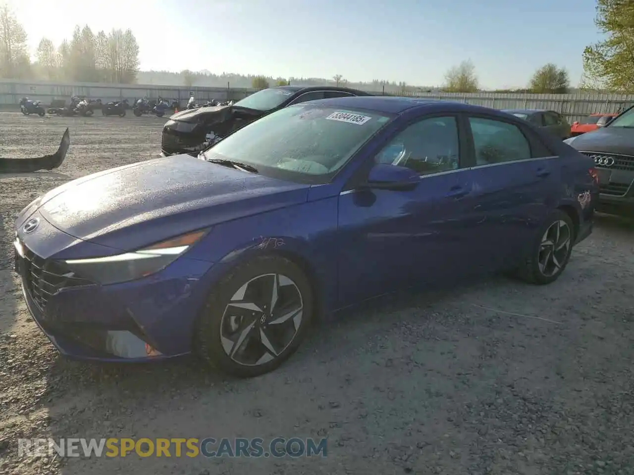 1 Photograph of a damaged car 5NPLN4AG9MH007202 HYUNDAI ELANTRA 2021