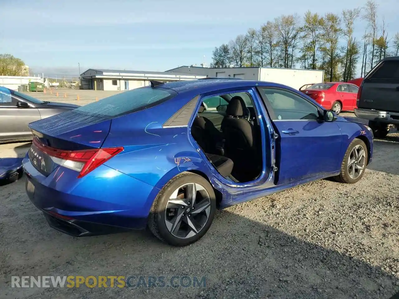3 Photograph of a damaged car 5NPLN4AG9MH007202 HYUNDAI ELANTRA 2021