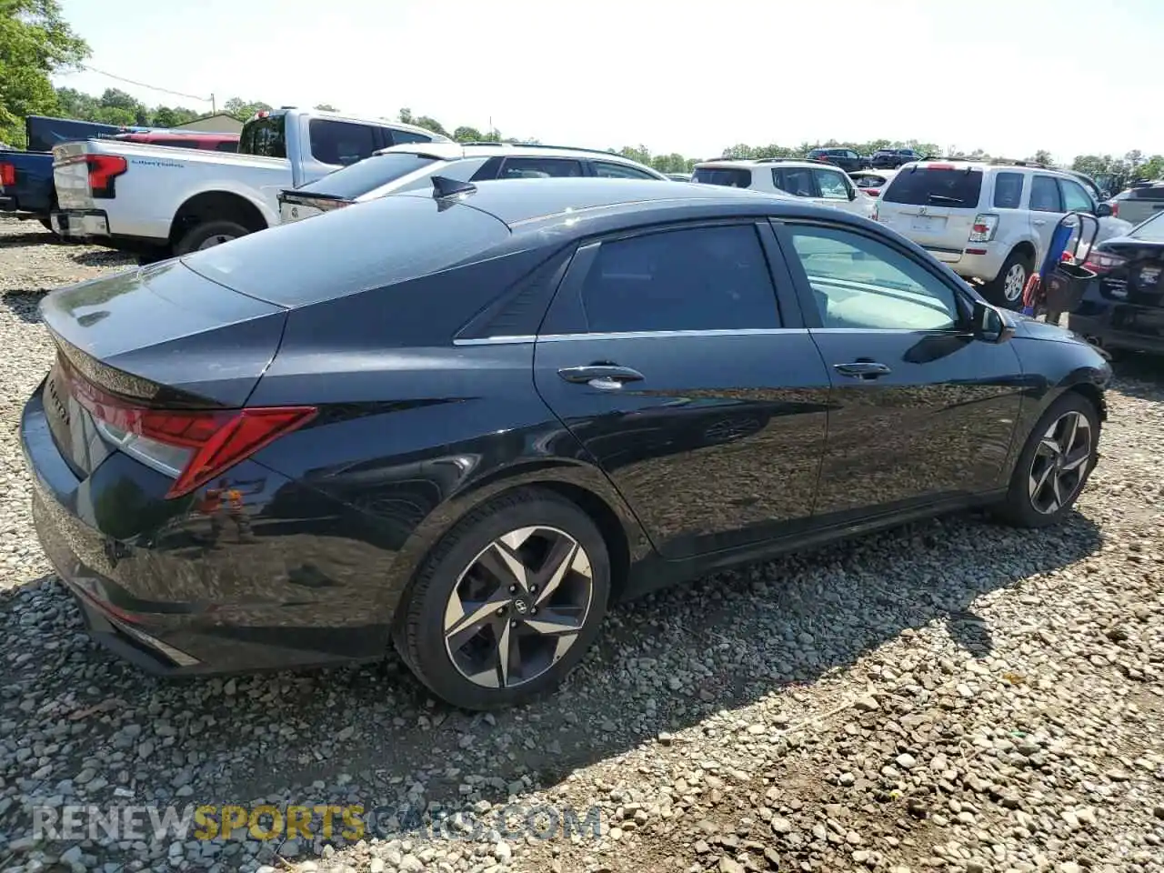3 Photograph of a damaged car 5NPLN4AG9MH025571 HYUNDAI ELANTRA 2021