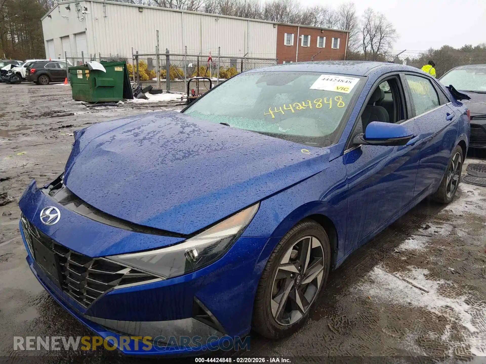 2 fotografías del automóvil dañado 5NPLN4AGXMH005555 HYUNDAI ELANTRA 2021