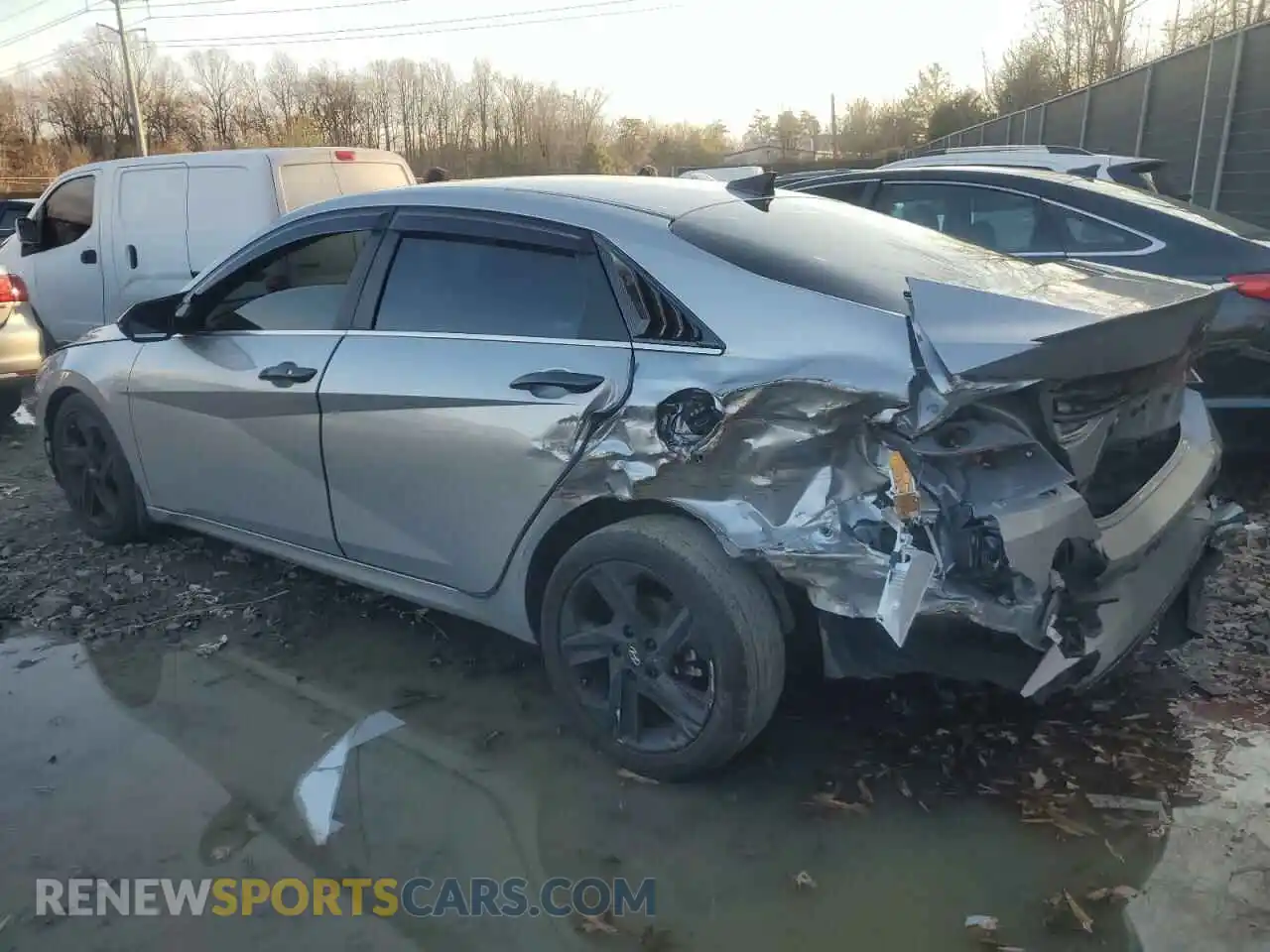 2 Photograph of a damaged car 5NPLN4AGXMH022890 HYUNDAI ELANTRA 2021
