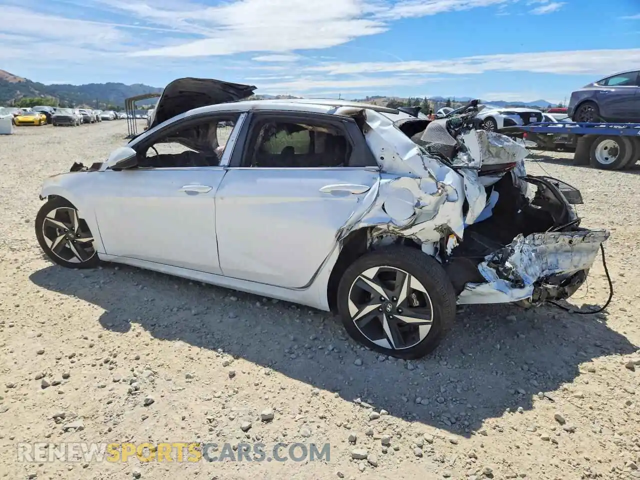 2 fotografías del automóvil dañado 5NPLN4AGXMH036448 HYUNDAI ELANTRA 2021