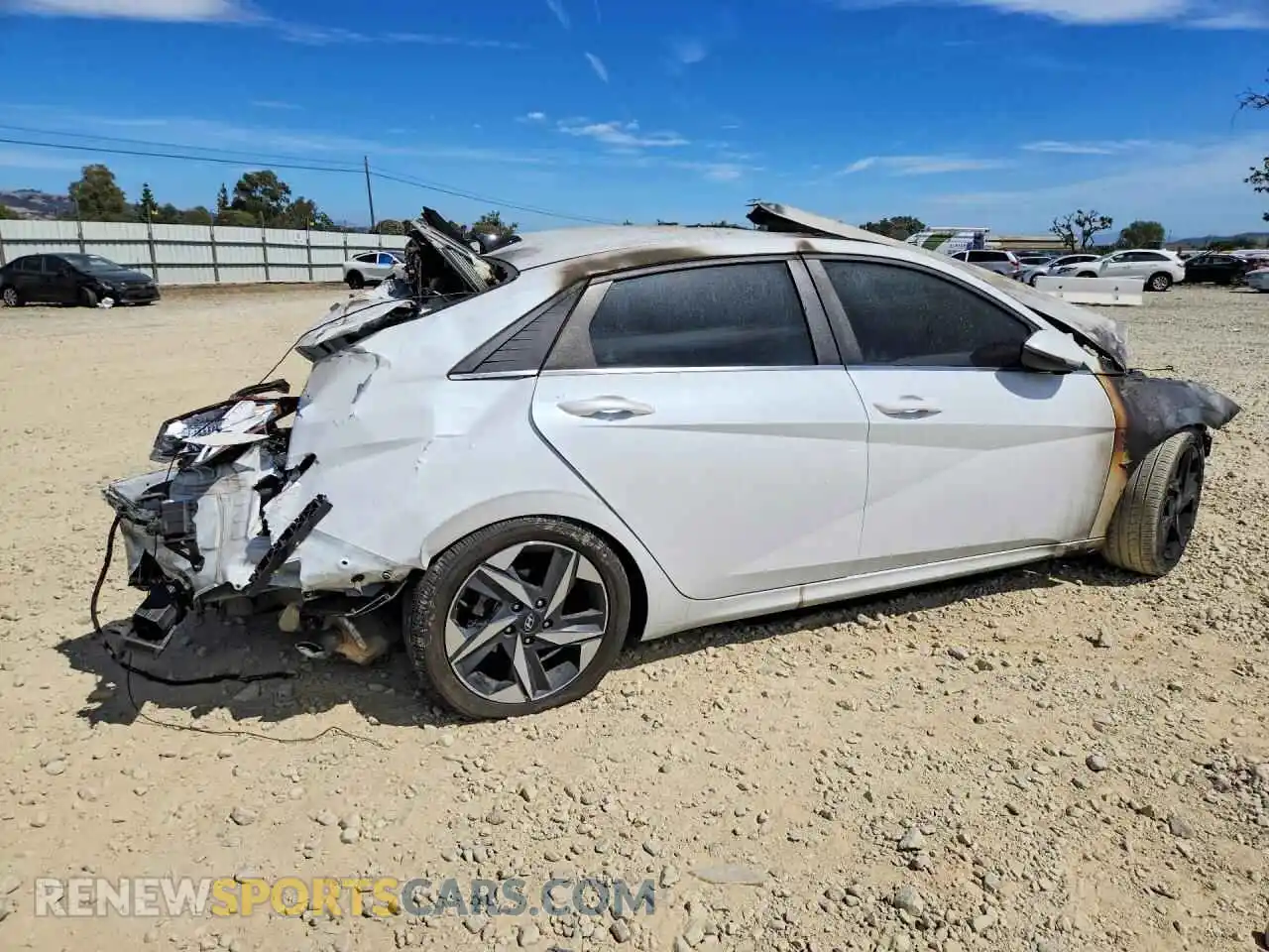 3 fotografías del automóvil dañado 5NPLN4AGXMH036448 HYUNDAI ELANTRA 2021