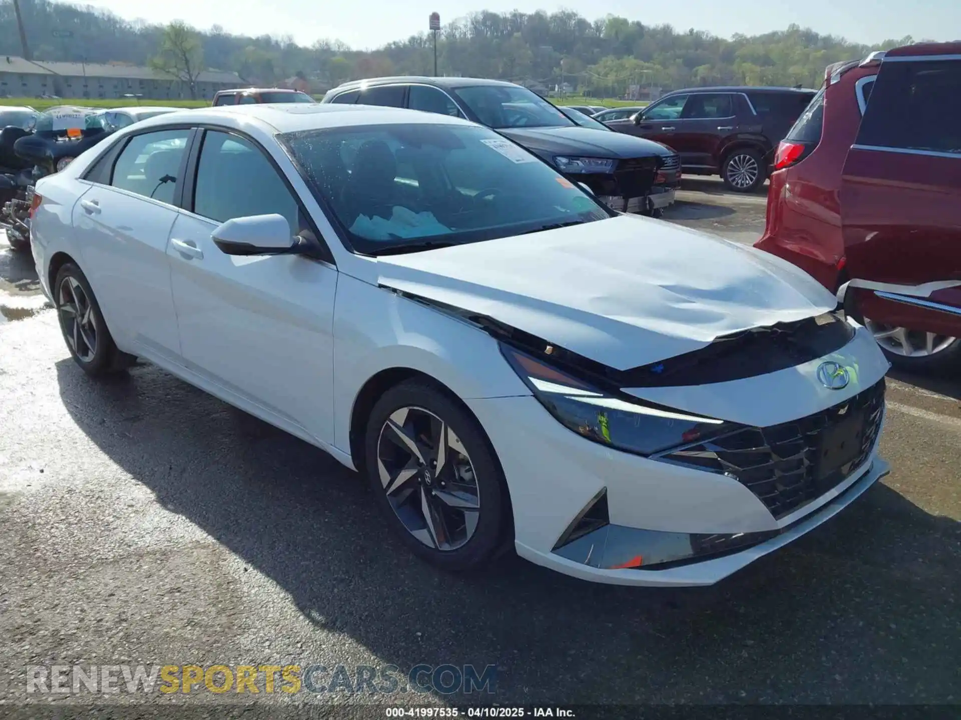 1 Photograph of a damaged car 5NPLP4AG0MH020950 HYUNDAI ELANTRA 2021