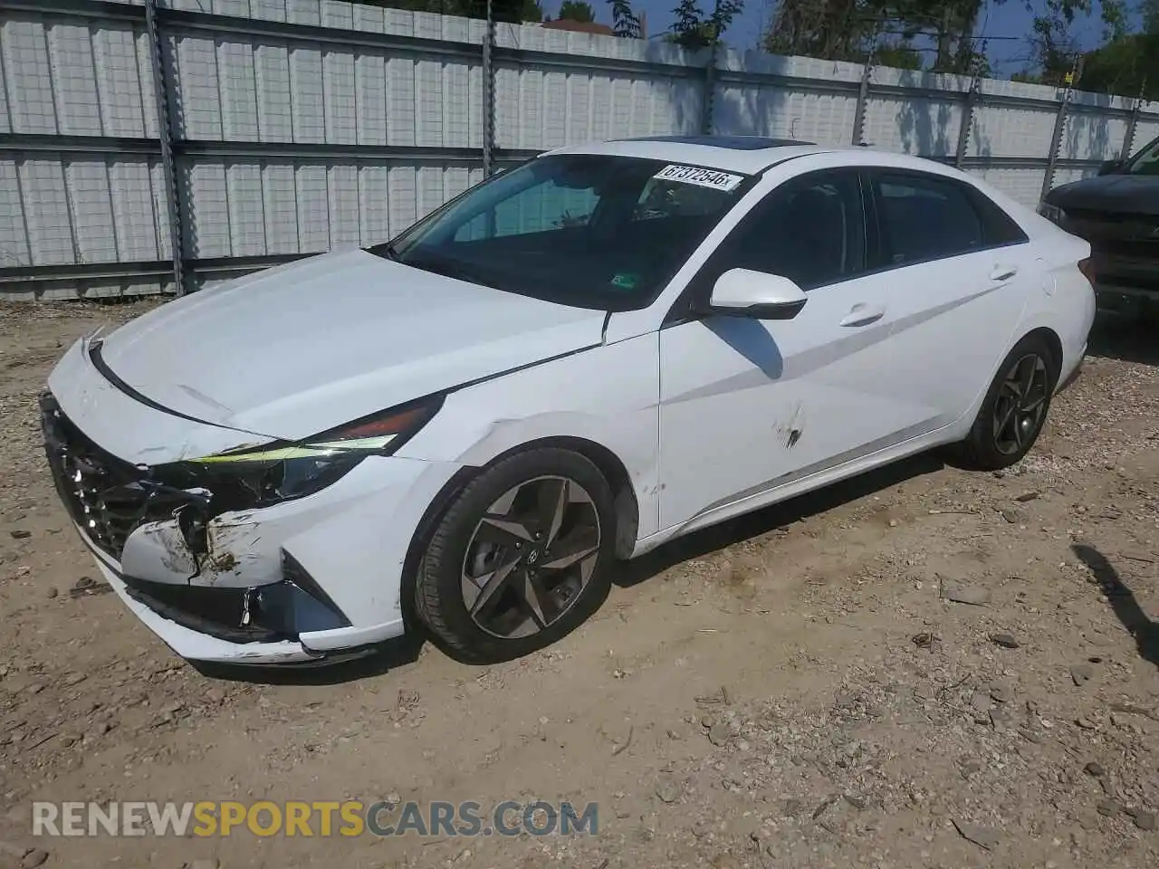 1 Photograph of a damaged car 5NPLP4AG1MH004904 HYUNDAI ELANTRA 2021
