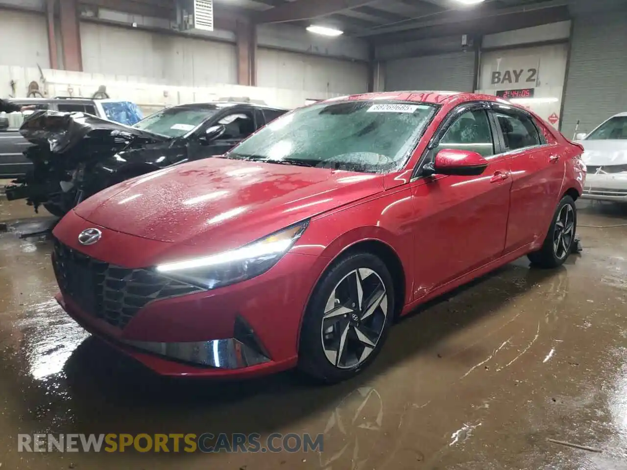 1 Photograph of a damaged car 5NPLP4AG1MH015529 HYUNDAI ELANTRA 2021