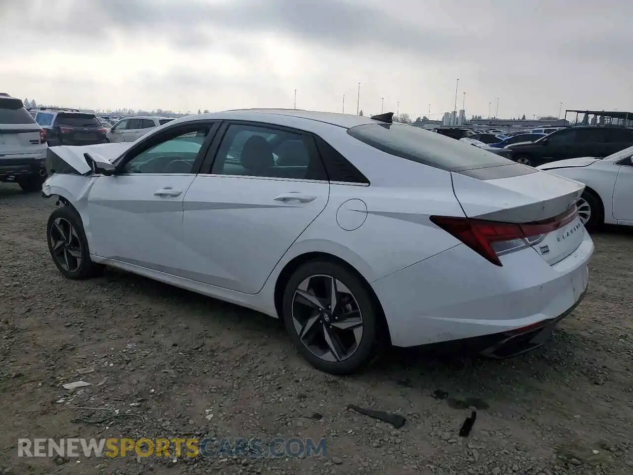 2 Photograph of a damaged car 5NPLP4AG3MH000160 HYUNDAI ELANTRA 2021