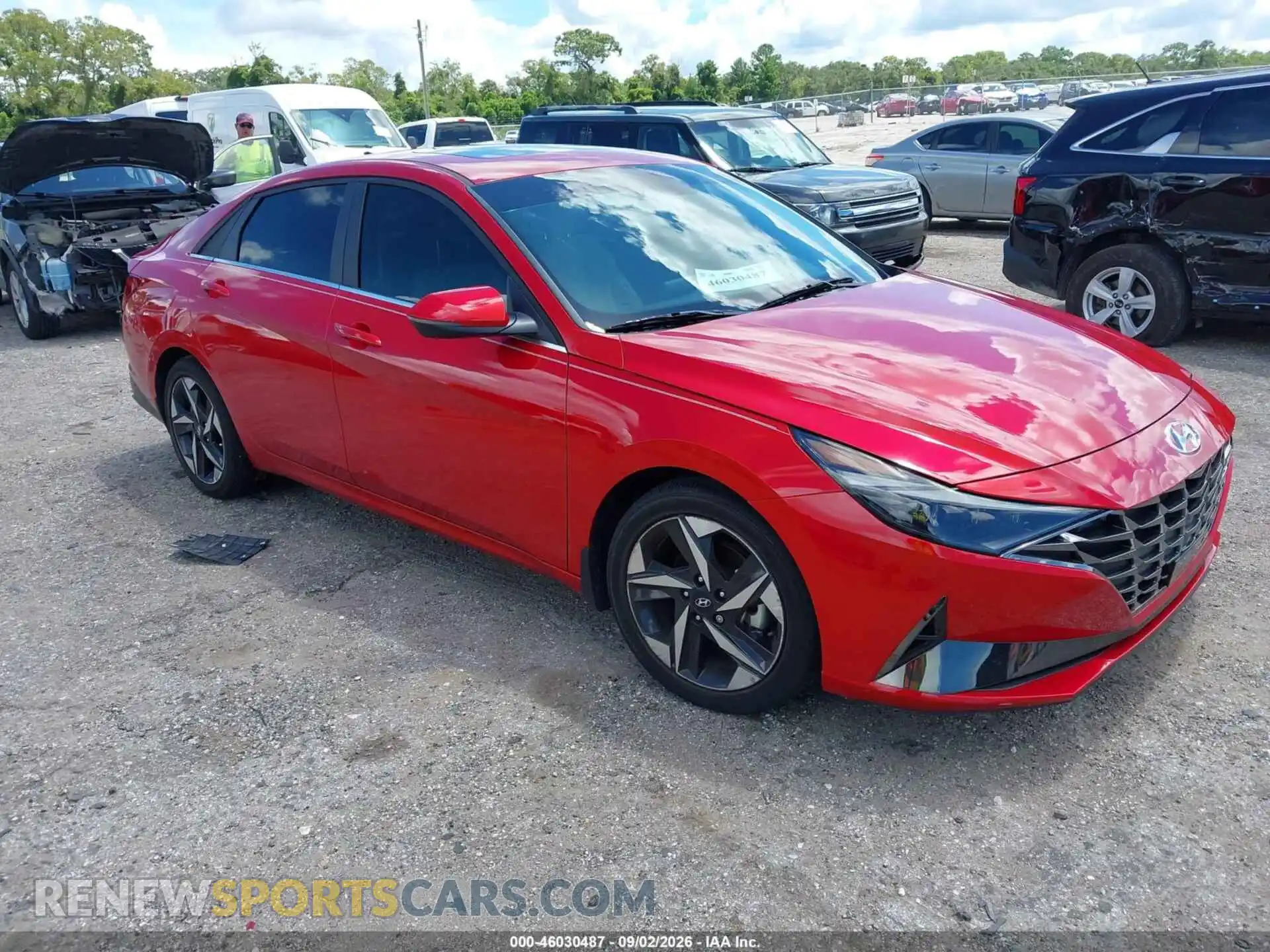 1 Photograph of a damaged car 5NPLP4AG3MH034437 HYUNDAI ELANTRA 2021