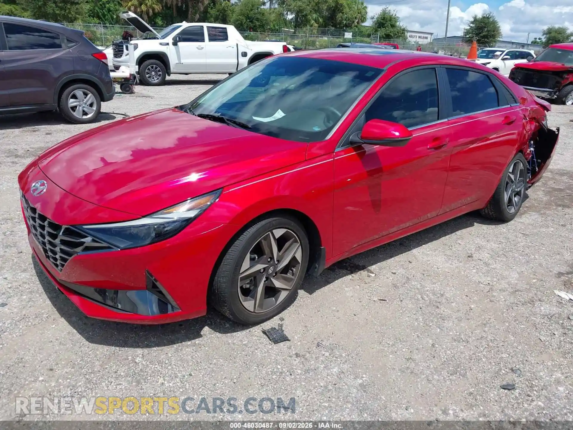 2 Photograph of a damaged car 5NPLP4AG3MH034437 HYUNDAI ELANTRA 2021