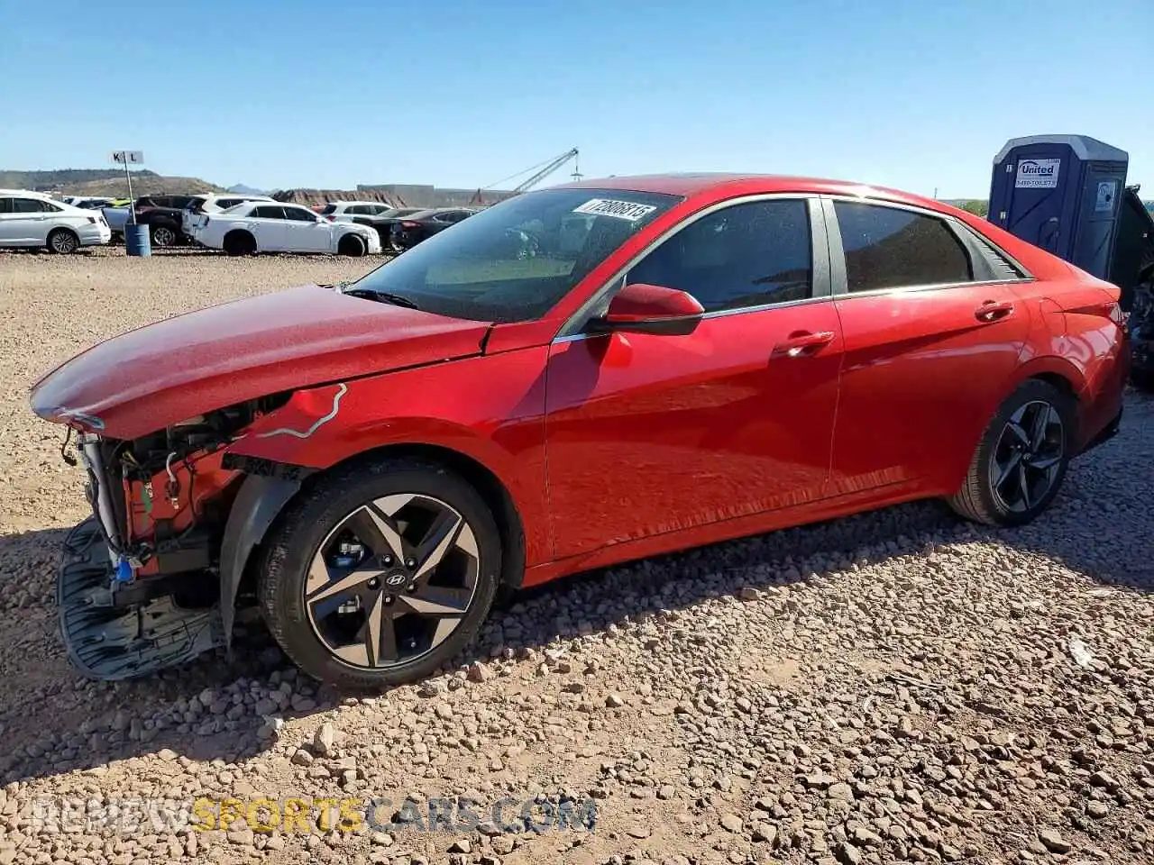 1 Photograph of a damaged car 5NPLP4AG3MH043459 HYUNDAI ELANTRA 2021