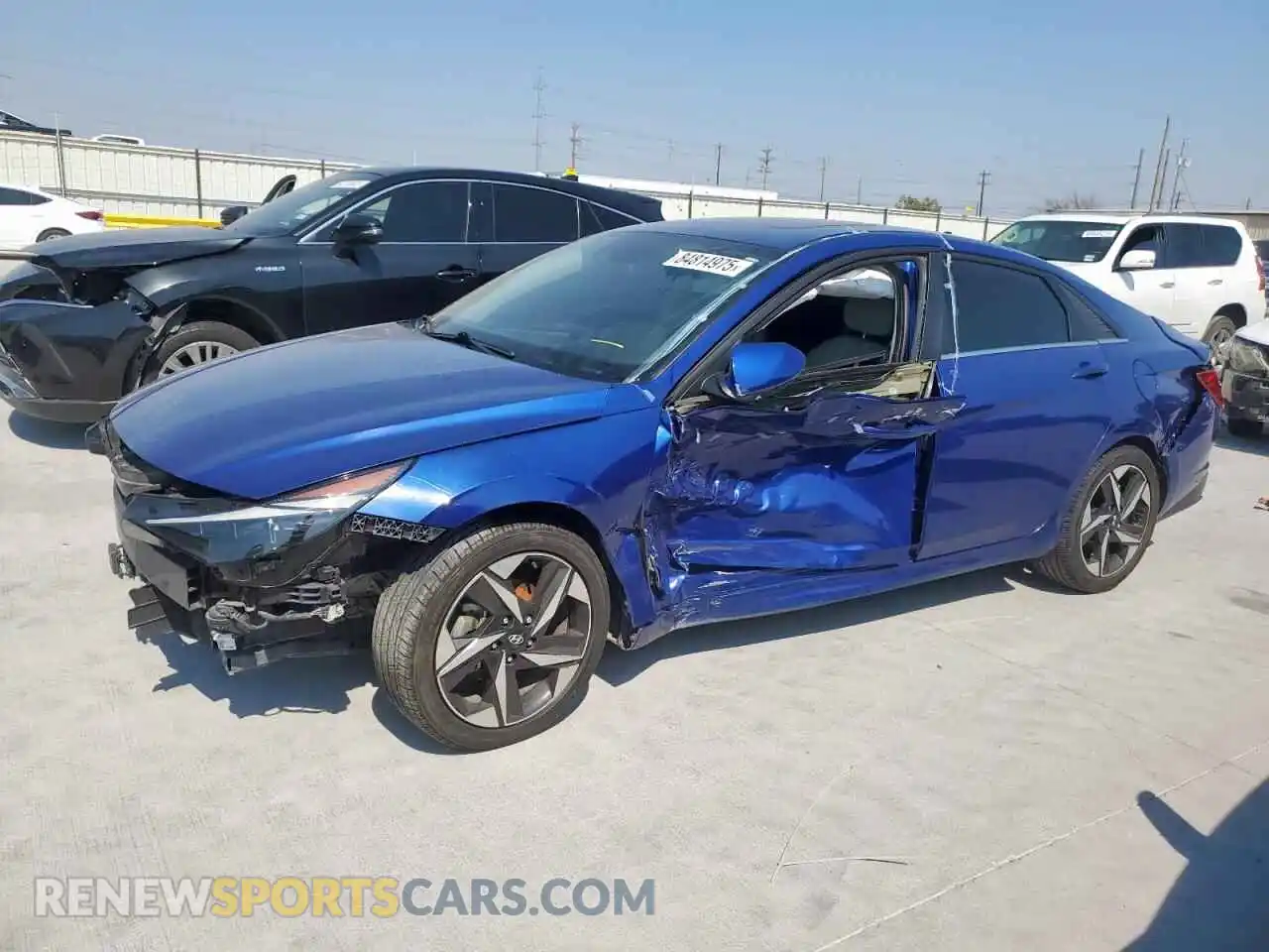1 Photograph of a damaged car 5NPLP4AG4MH010017 HYUNDAI ELANTRA 2021