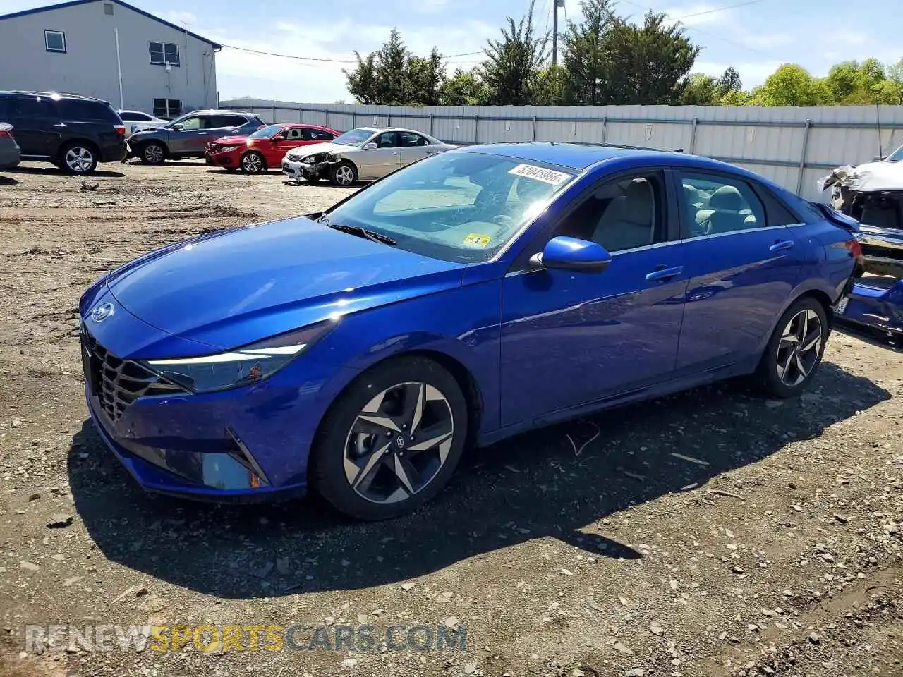 1 Photograph of a damaged car 5NPLP4AG6MH008611 HYUNDAI ELANTRA 2021
