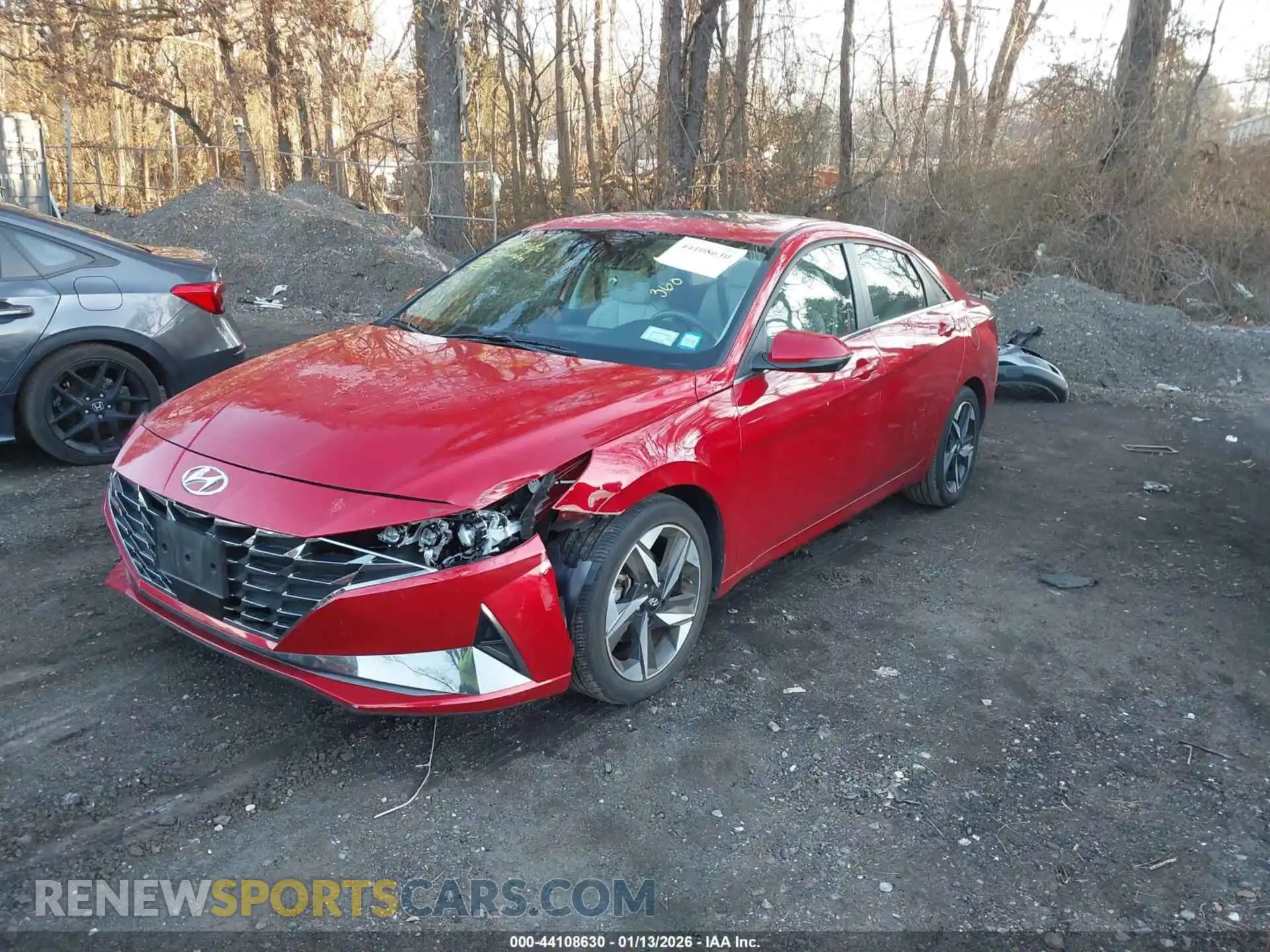 2 Photograph of a damaged car 5NPLP4AG6MH026140 HYUNDAI ELANTRA 2021