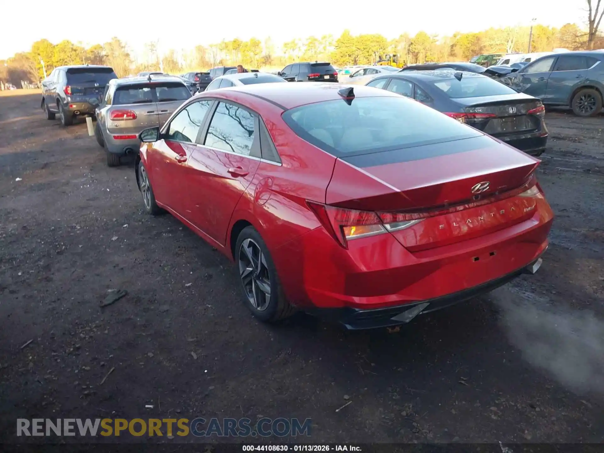 3 Photograph of a damaged car 5NPLP4AG6MH026140 HYUNDAI ELANTRA 2021