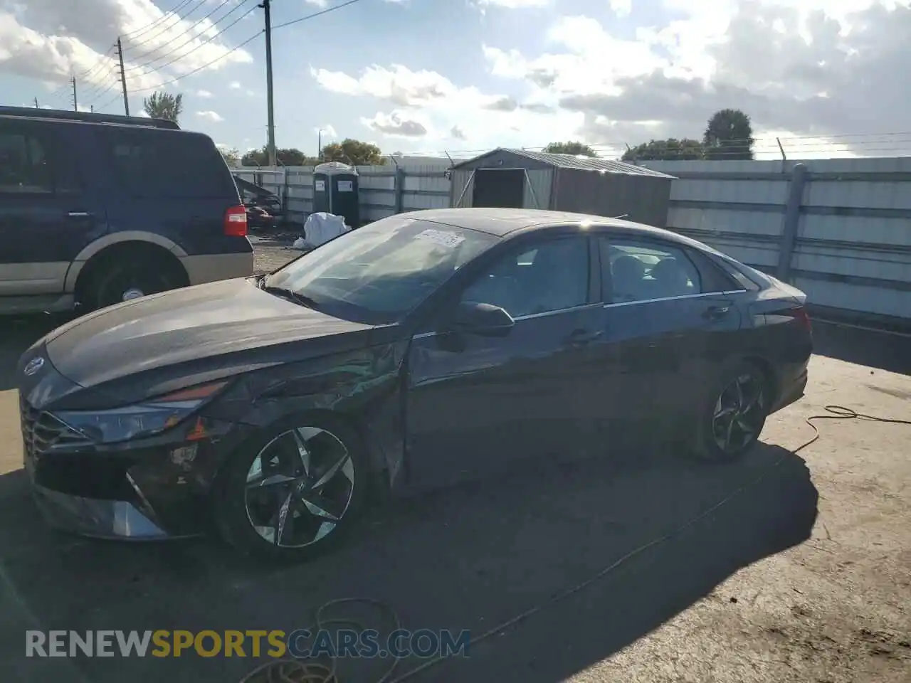 1 Photograph of a damaged car 5NPLP4AG6MH026431 HYUNDAI ELANTRA 2021
