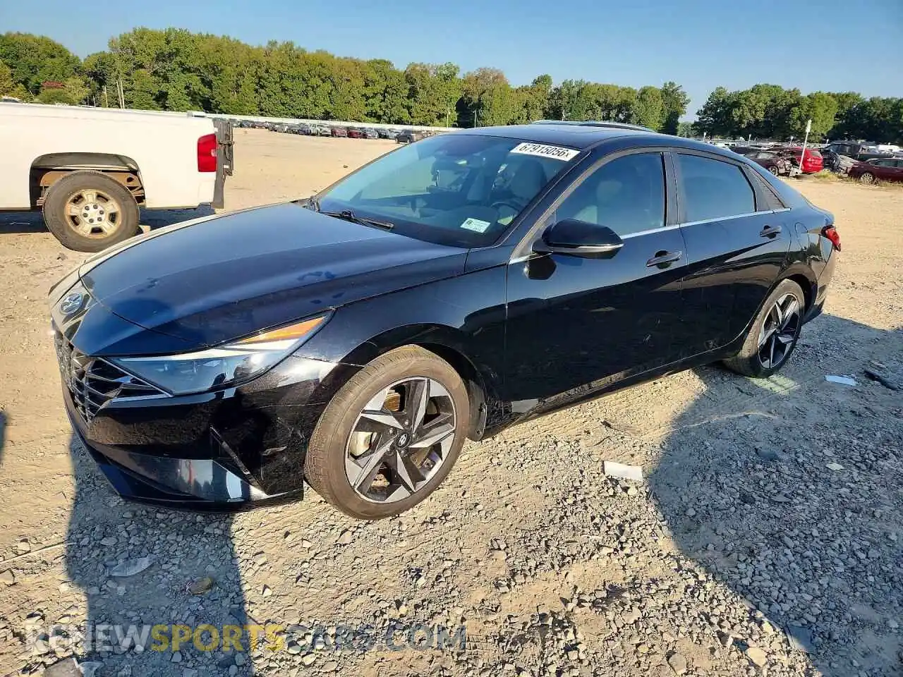1 Photograph of a damaged car 5NPLP4AG6MH031774 HYUNDAI ELANTRA 2021