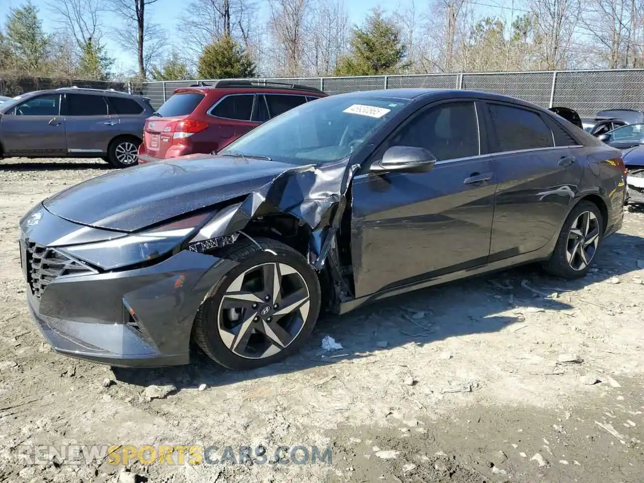 1 Photograph of a damaged car 5NPLP4AG7MH013087 HYUNDAI ELANTRA 2021