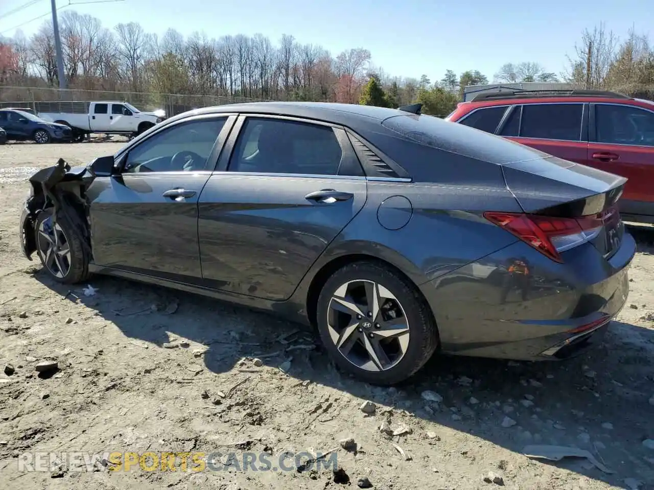 2 Photograph of a damaged car 5NPLP4AG7MH013087 HYUNDAI ELANTRA 2021