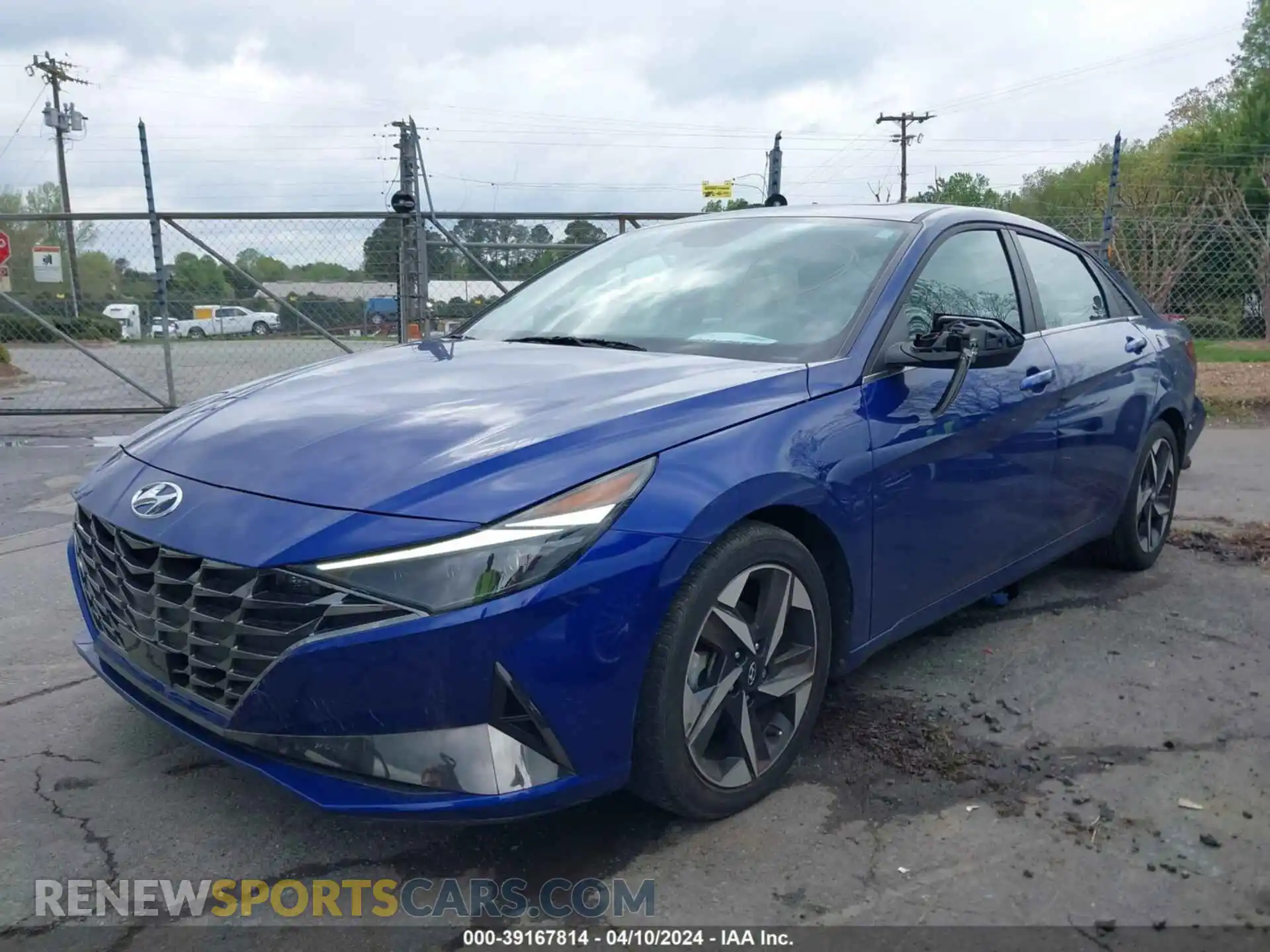 2 Photograph of a damaged car 5NPLP4AG7MH020587 HYUNDAI ELANTRA 2021