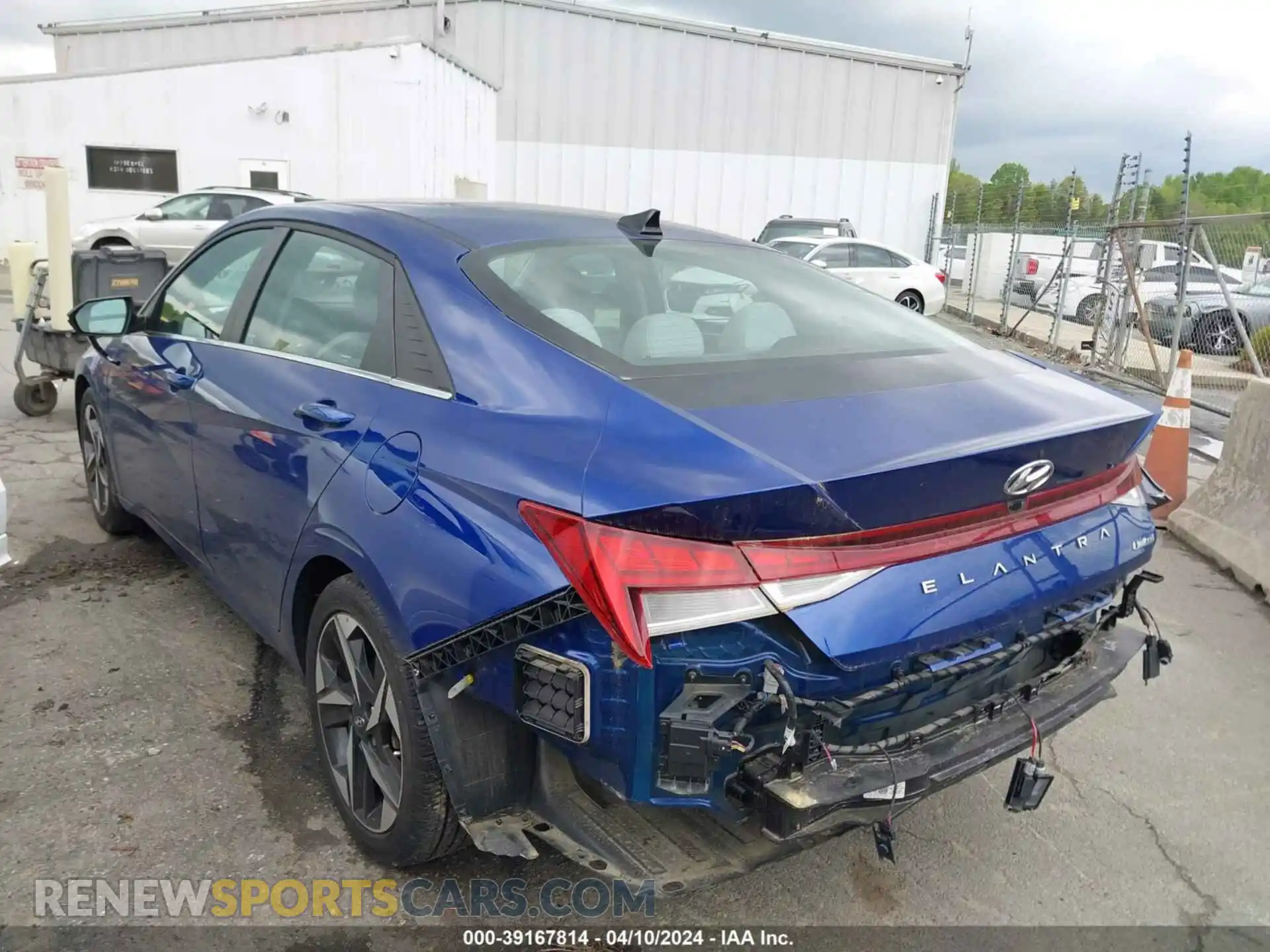 3 Photograph of a damaged car 5NPLP4AG7MH020587 HYUNDAI ELANTRA 2021