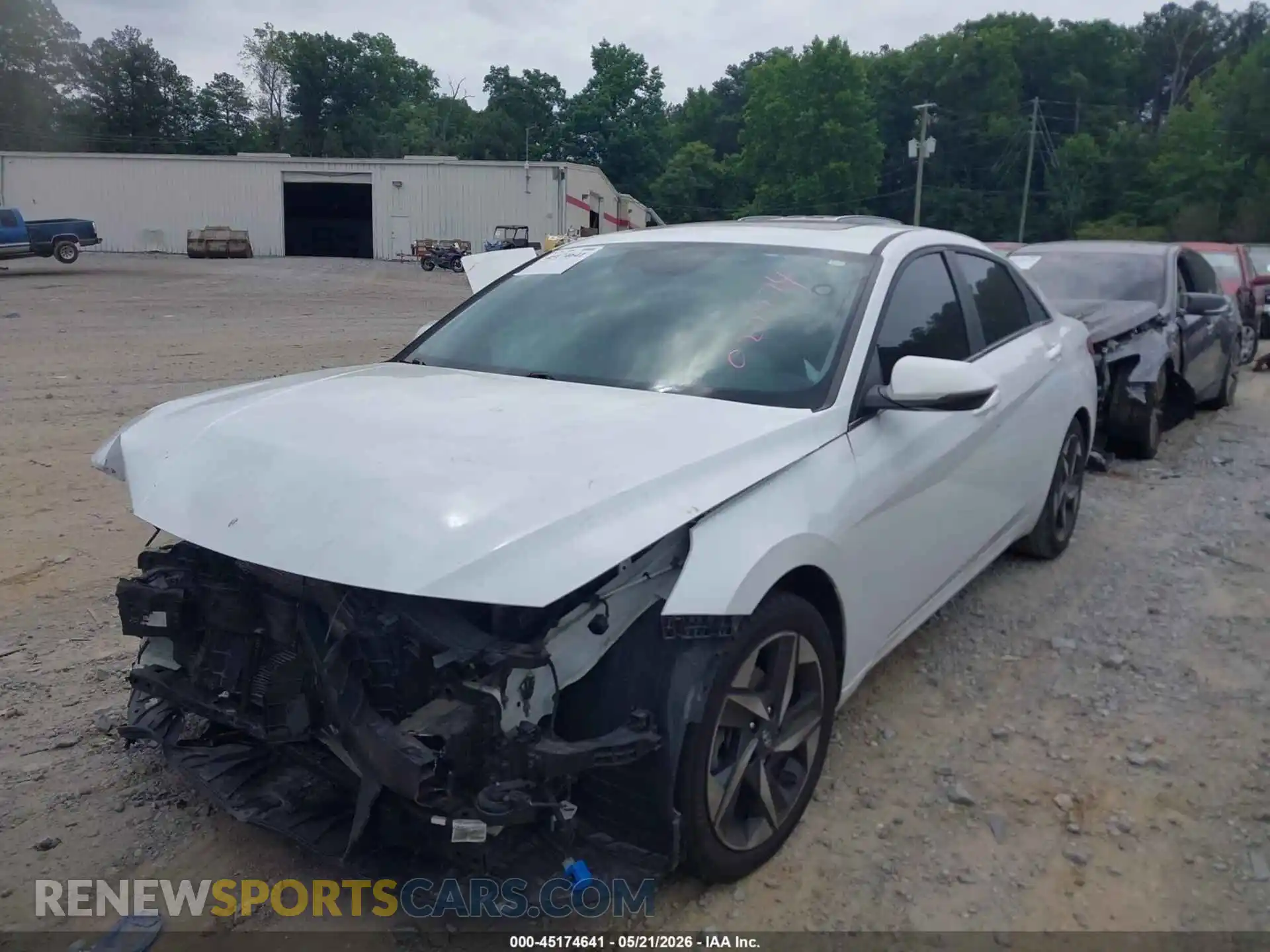 2 Photograph of a damaged car 5NPLP4AG7MH022274 HYUNDAI ELANTRA 2021