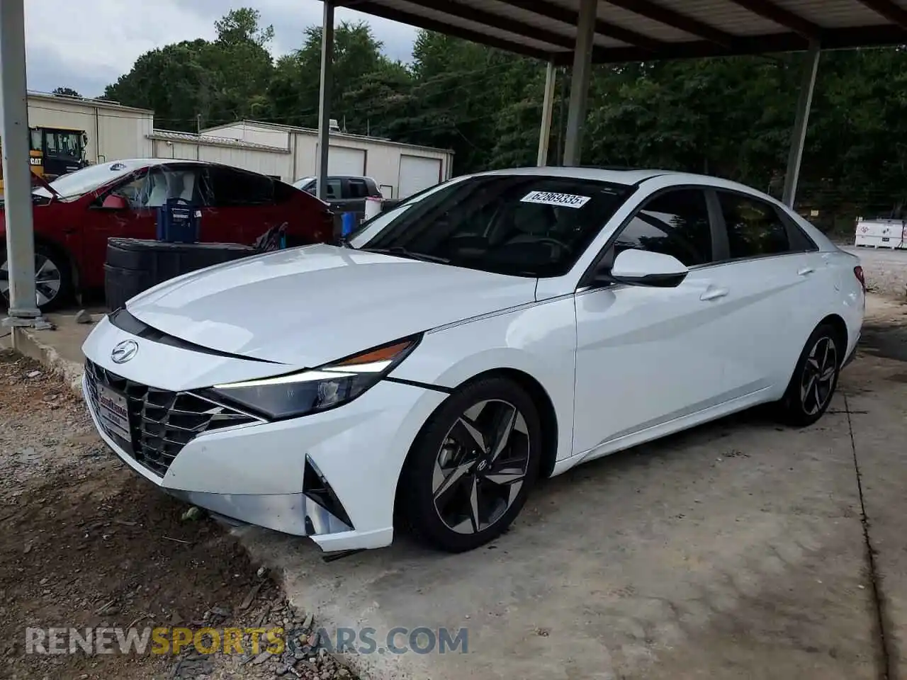 1 Photograph of a damaged car 5NPLP4AG7MH029869 HYUNDAI ELANTRA 2021