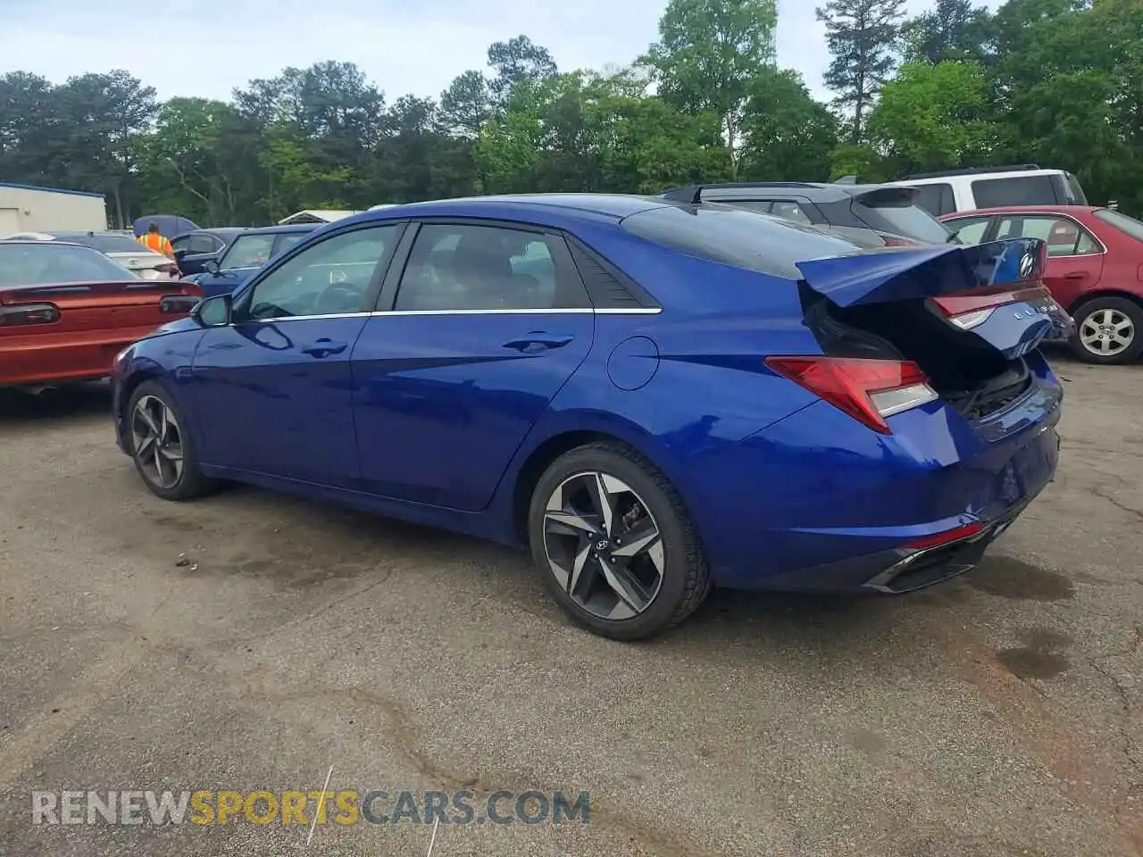 2 Photograph of a damaged car 5NPLP4AG8MH029847 HYUNDAI ELANTRA 2021