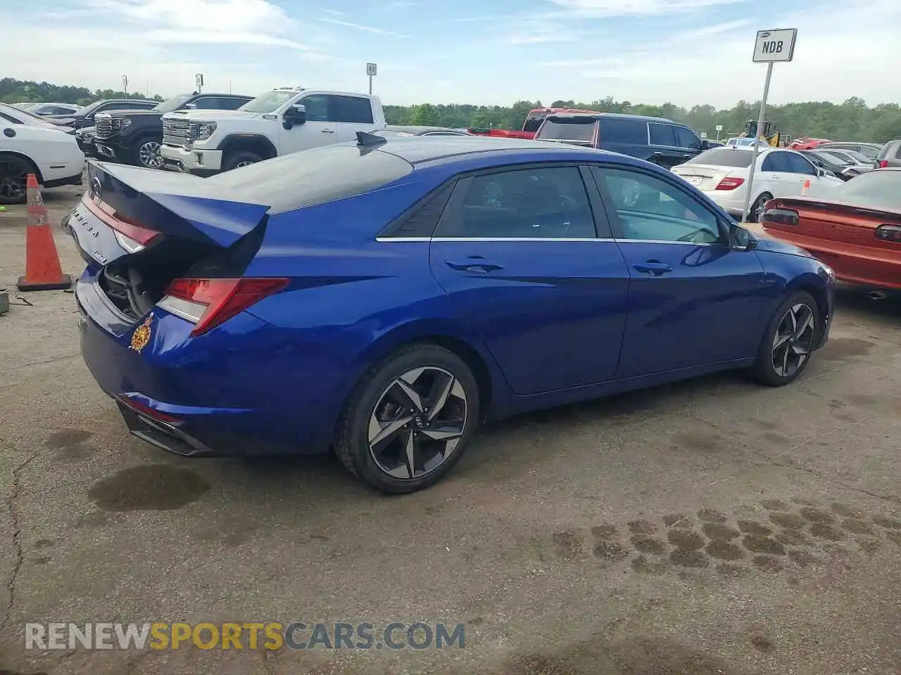 3 Photograph of a damaged car 5NPLP4AG8MH029847 HYUNDAI ELANTRA 2021