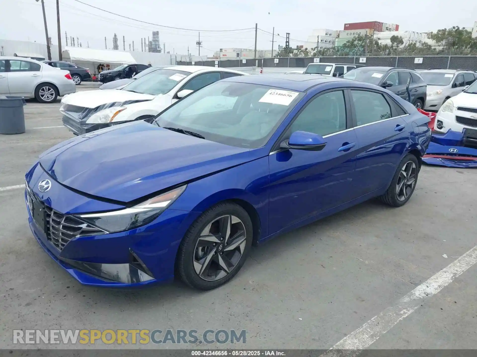 2 Photograph of a damaged car 5NPLP4AG8MH037947 HYUNDAI ELANTRA 2021