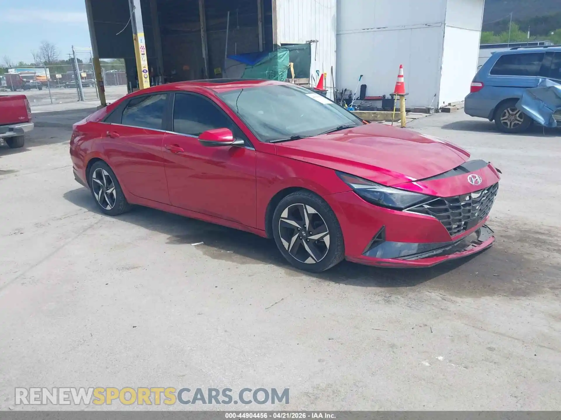 1 Photograph of a damaged car 5NPLP4AG8MH040492 HYUNDAI ELANTRA 2021