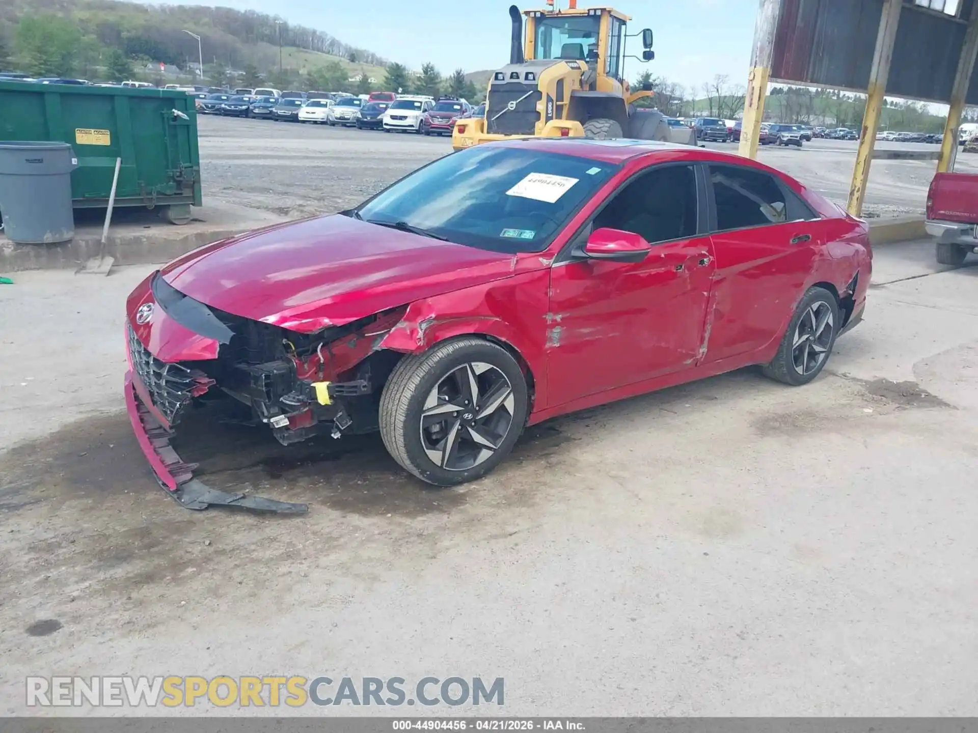 2 Photograph of a damaged car 5NPLP4AG8MH040492 HYUNDAI ELANTRA 2021