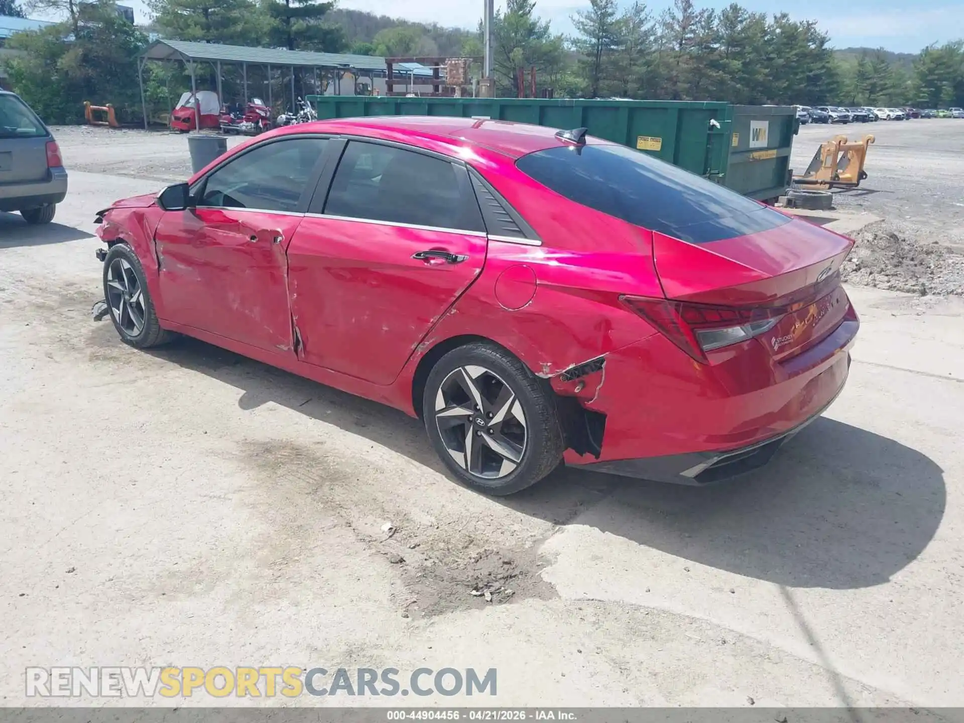 3 Photograph of a damaged car 5NPLP4AG8MH040492 HYUNDAI ELANTRA 2021