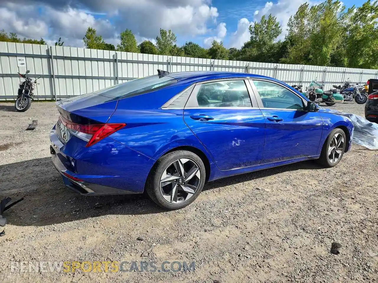 3 Photograph of a damaged car 5NPLP4AG9MH004956 HYUNDAI ELANTRA 2021