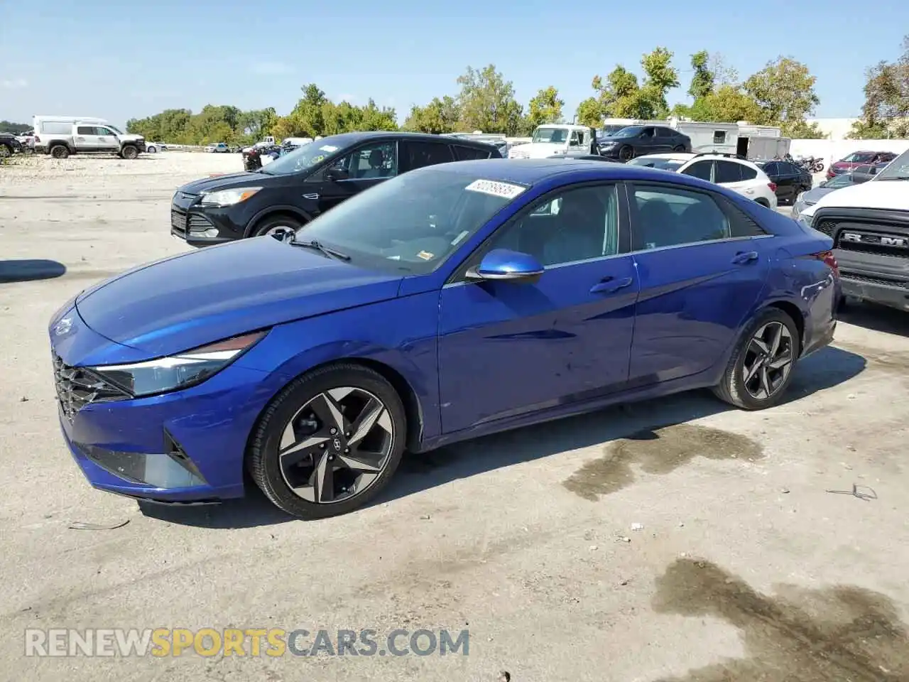 1 Photograph of a damaged car 5NPLP4AG9MH016976 HYUNDAI ELANTRA 2021