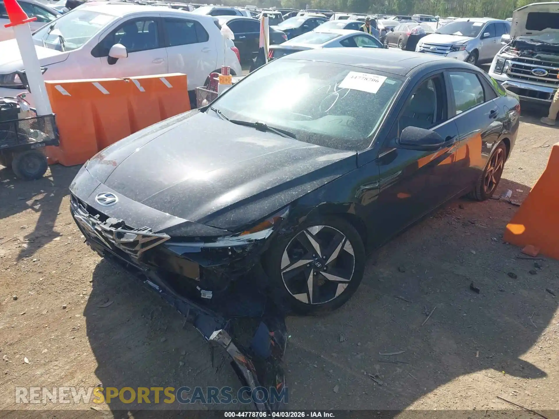 2 Photograph of a damaged car 5NPLP4AG9MH023572 HYUNDAI ELANTRA 2021