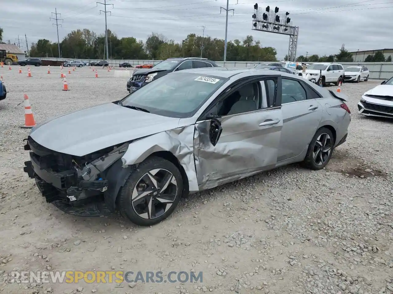 1 Photograph of a damaged car 5NPLP4AG9MH027976 HYUNDAI ELANTRA 2021
