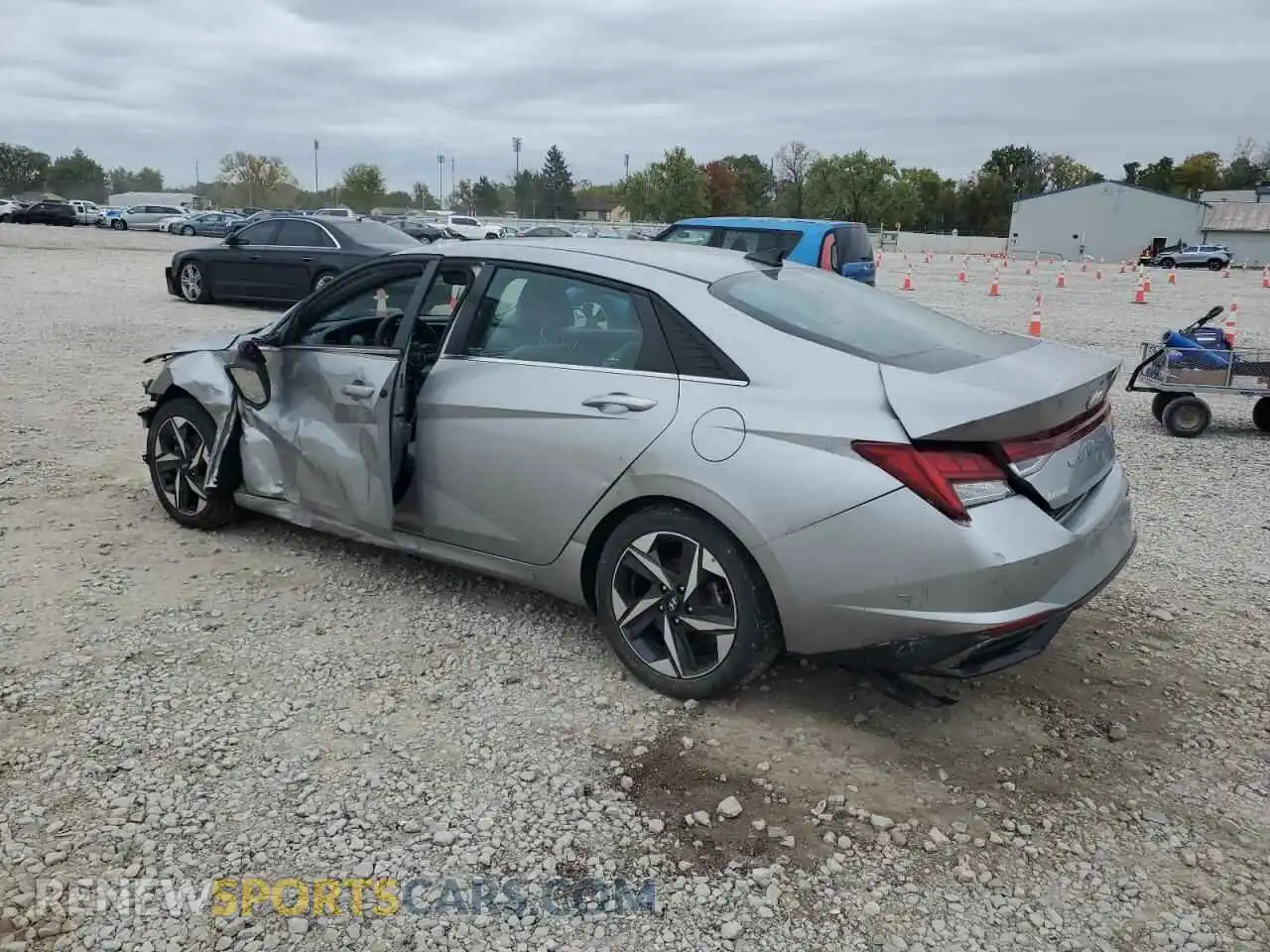2 Photograph of a damaged car 5NPLP4AG9MH027976 HYUNDAI ELANTRA 2021