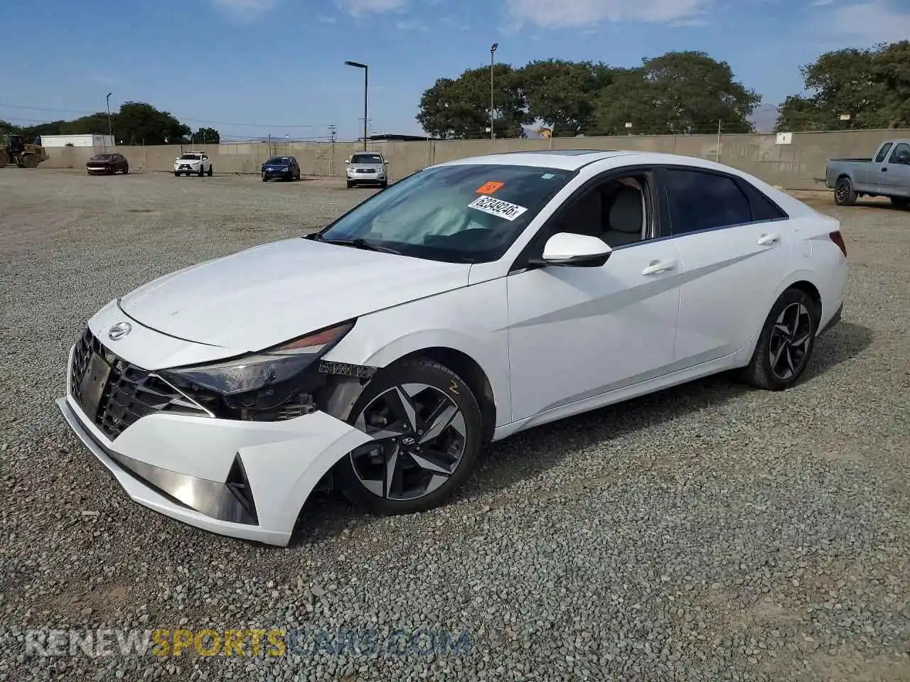 1 Photograph of a damaged car 5NPLP4AGXMH020650 HYUNDAI ELANTRA 2021
