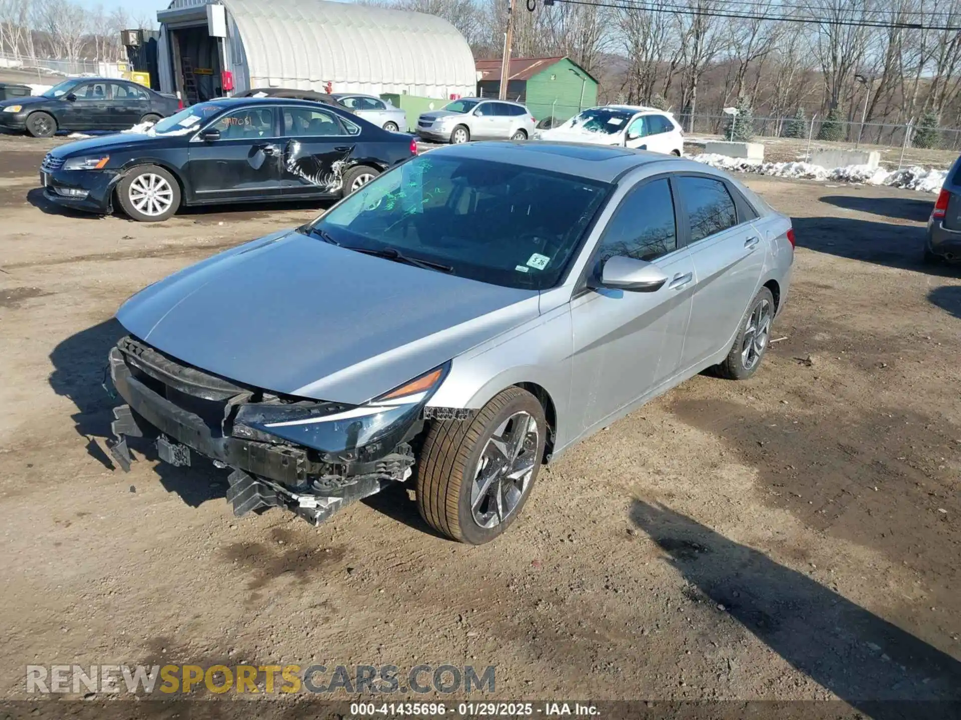 2 Photograph of a damaged car 5NPLP4AGXMH029977 HYUNDAI ELANTRA 2021