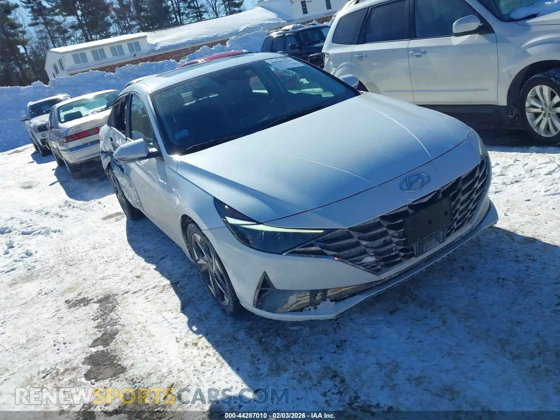 1 Photograph of a damaged car 5NPLP4AGXMH039148 HYUNDAI ELANTRA 2021