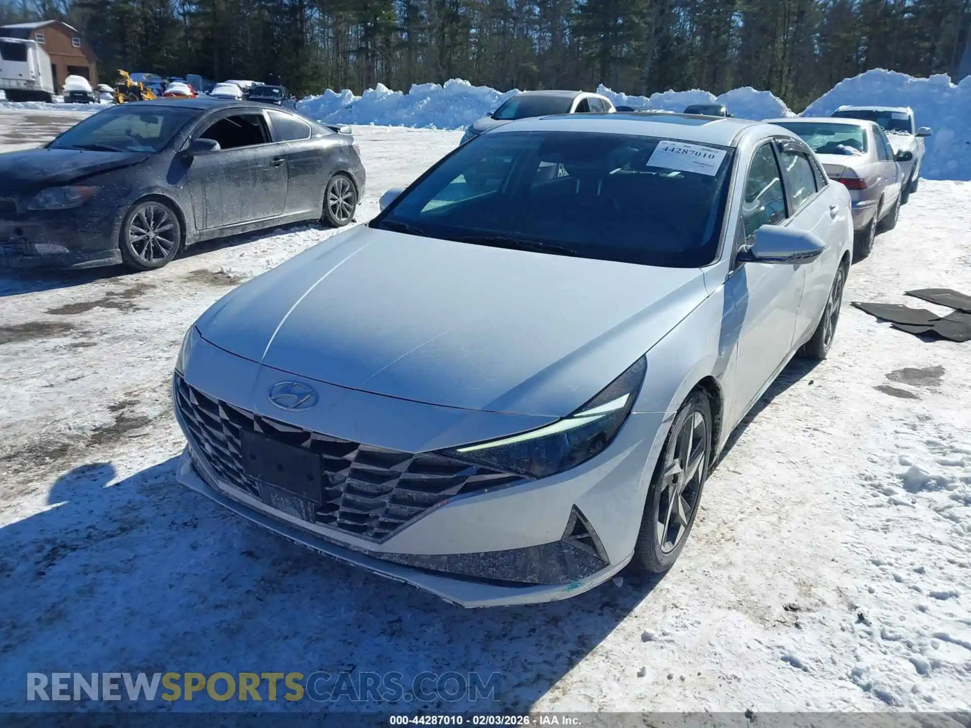 2 Photograph of a damaged car 5NPLP4AGXMH039148 HYUNDAI ELANTRA 2021