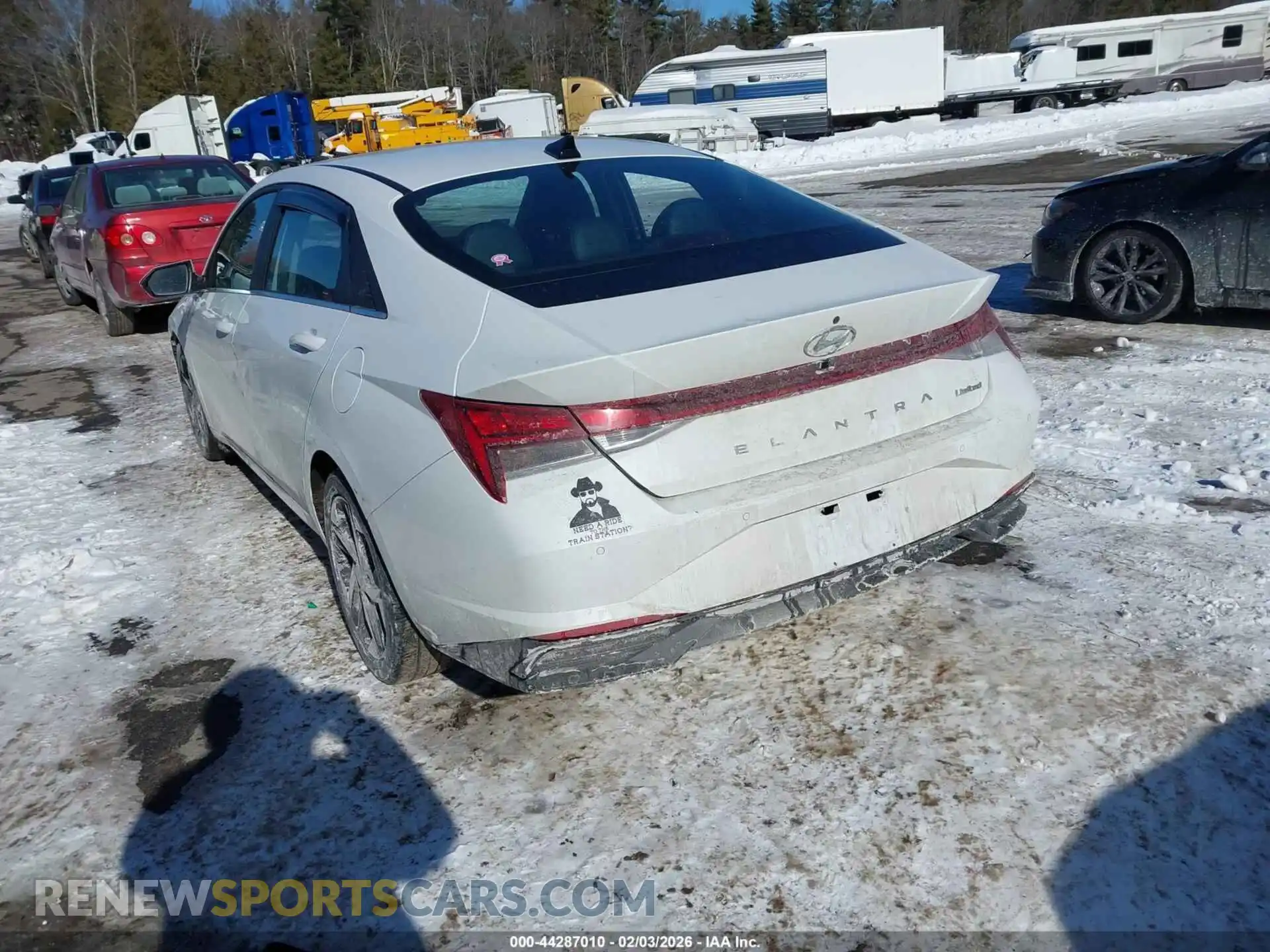 3 Photograph of a damaged car 5NPLP4AGXMH039148 HYUNDAI ELANTRA 2021