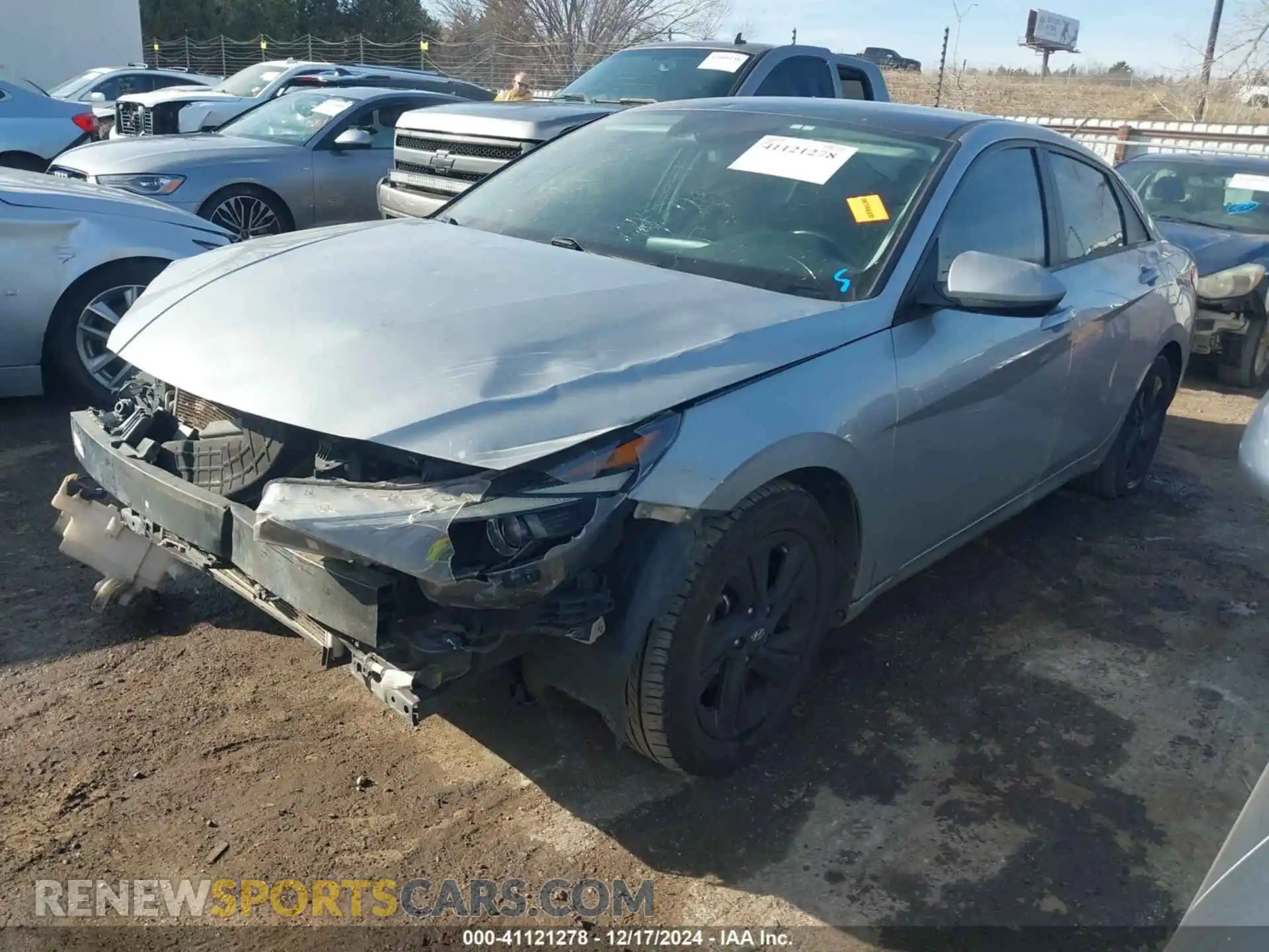 2 Photograph of a damaged car 5NPLS4AG0MH006027 HYUNDAI ELANTRA 2021