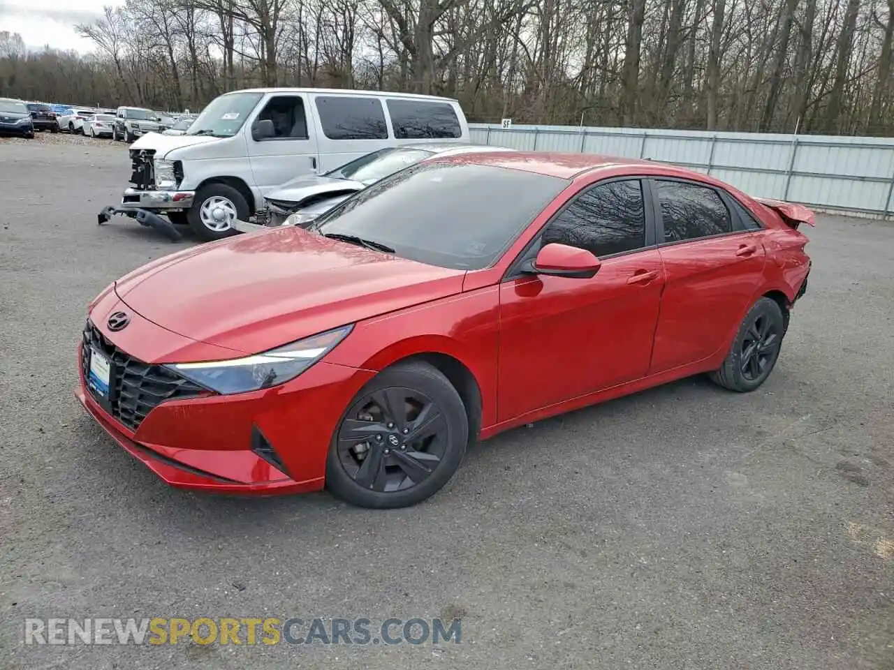 1 Photograph of a damaged car 5NPLS4AG0MH039478 HYUNDAI ELANTRA 2021