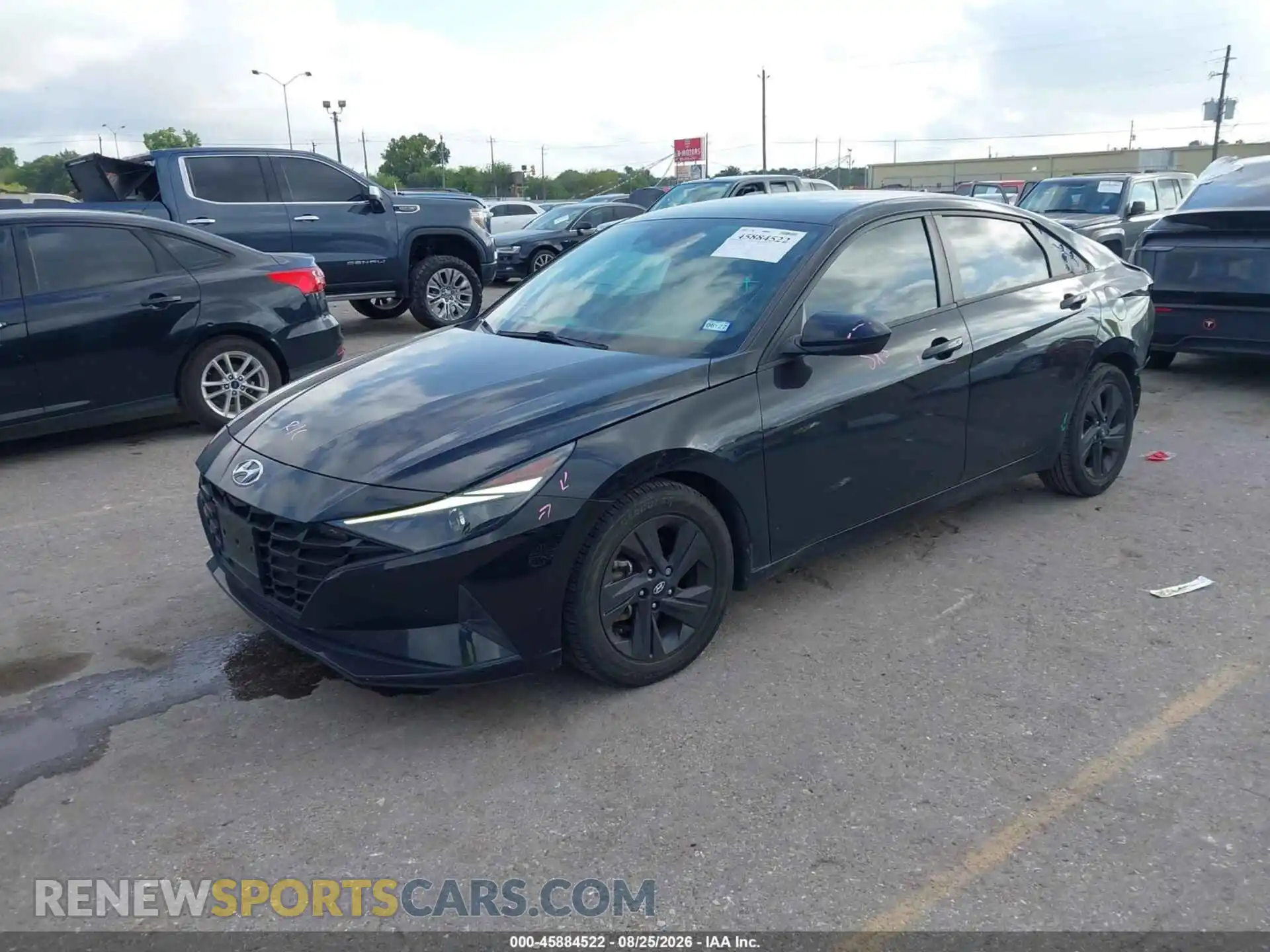 2 fotografías del automóvil dañado 5NPLS4AG0MH051081 HYUNDAI ELANTRA 2021