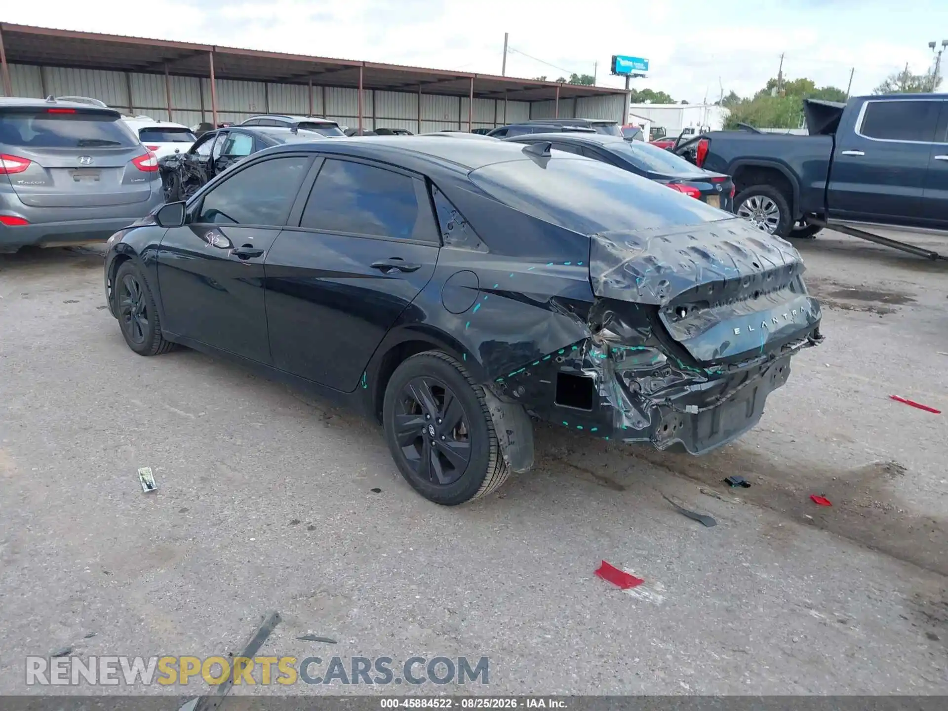 3 fotografías del automóvil dañado 5NPLS4AG0MH051081 HYUNDAI ELANTRA 2021