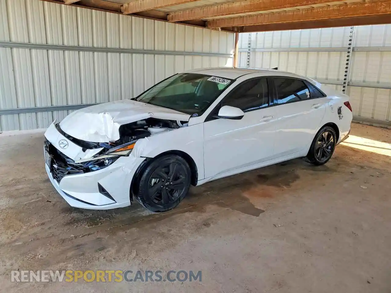 1 Photograph of a damaged car 5NPLS4AG1MH003024 HYUNDAI ELANTRA 2021