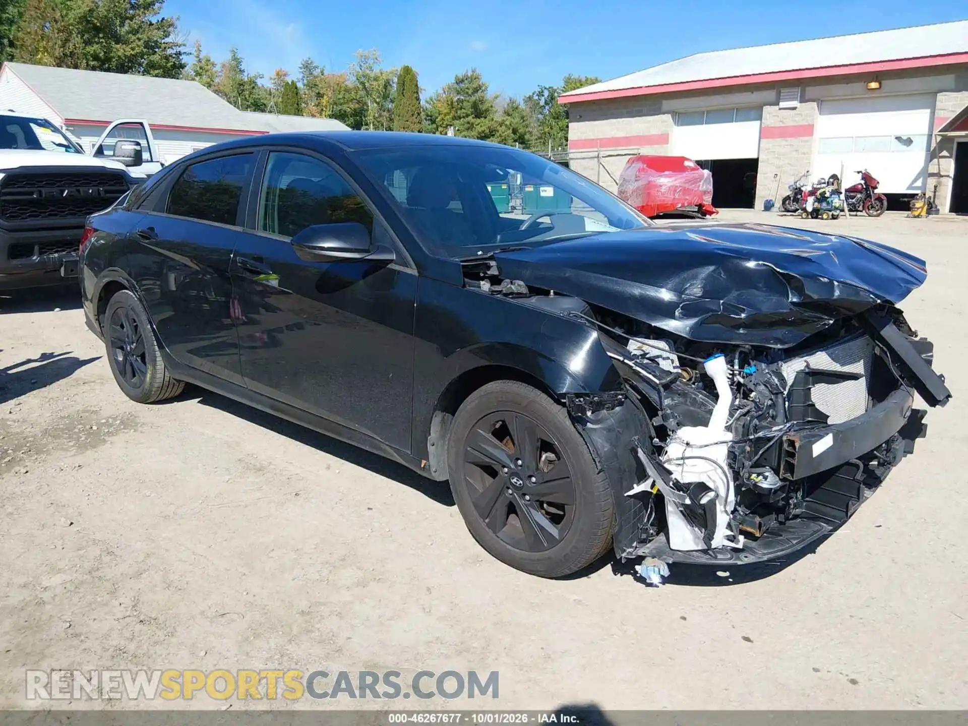 1 Photograph of a damaged car 5NPLS4AG1MH005128 HYUNDAI ELANTRA 2021