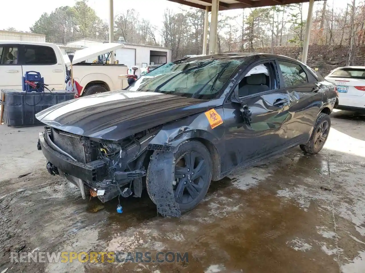 1 Photograph of a damaged car 5NPLS4AG1MH023659 HYUNDAI ELANTRA 2021