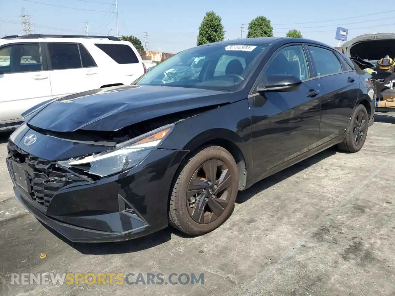 1 Photograph of a damaged car 5NPLS4AG1MH031986 HYUNDAI ELANTRA 2021